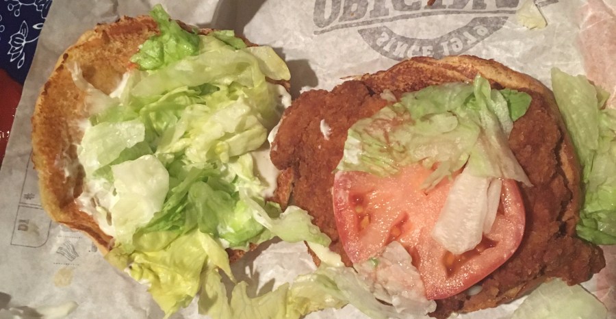 Burger King New Crispy Chicken Sandwich Top Off